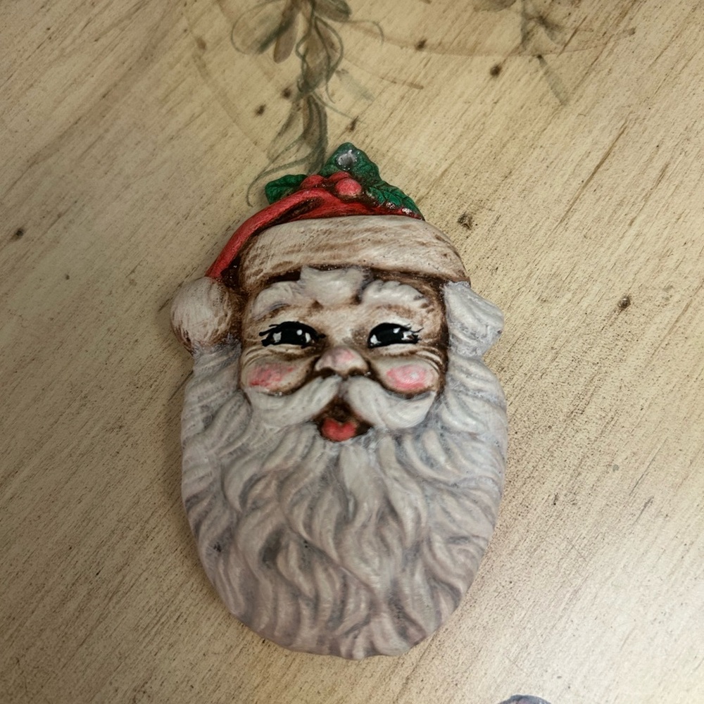 Vintage Santa Head Ornament
